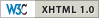 Valid XHTML 1.0 Strict
